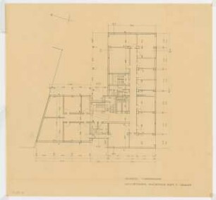 Bürohaus Bayerischer Platz 1 / Landshuter Straße 21, Berlin-Schöneberg: Grundriss 1. Obergeschoss 1:100