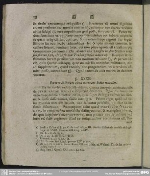 §. XXXII. Errores doctorum circa naturam huius maculae
