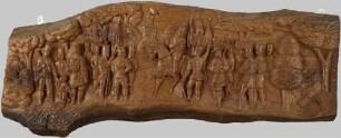 Holzrelief, Bergparade