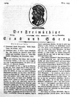 Nro. 184., Freitag den 14. September