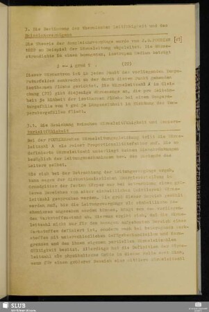 3. Die Bestimmung der thermischen Leitfähigkeit und des Emissionsvermögens
