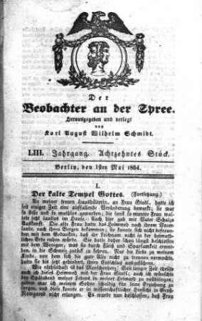 18. Stück, 1. Mai 1854