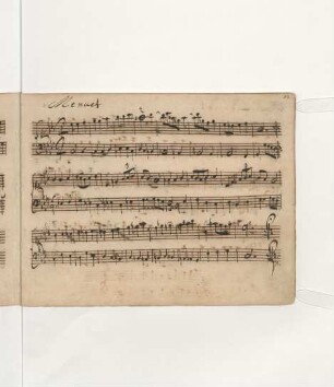 Menuette; cemb; c-Moll; BWV Anh. II 121