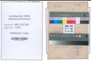 Entnazifizierung Franz Richterich , geb. 26.07.1899 (Beamter)