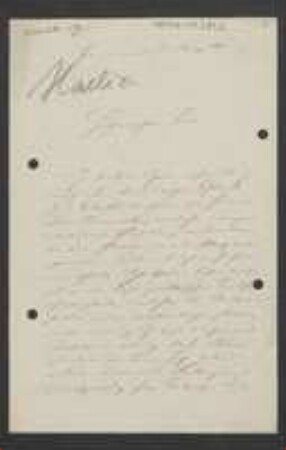 Brief von Ernst Hallier an Gottlieb August Herrich-Schaeffer