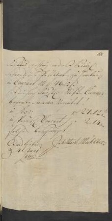 [Quittung] ... Juni 1793