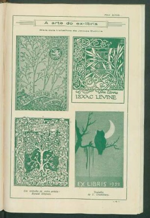 A arte do ex-libris : Mais dois trabalhos de James Guthrie