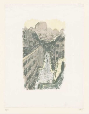 Straßen von oben gesehen, aus: "Quelques aspects de la vie de Paris"