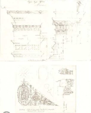 Lange, Ludwig; Lange - Archiv: VI.1 Renaissance in Italien (vorw. Details) - u. a. "Loggia degli Ufficiali", Siena (Details)