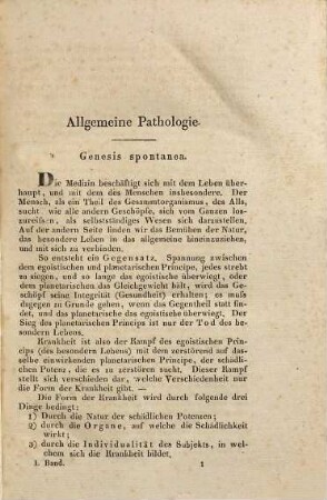 Allgemeine und specielle Pathologie und Therapie : in 4 Bänden, 1