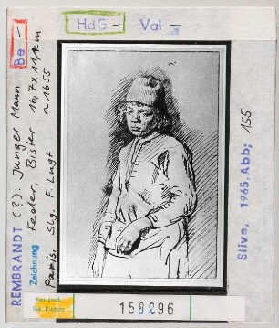 Rembrandt (?): Junger Mann. Paris, Sammlung Lugt