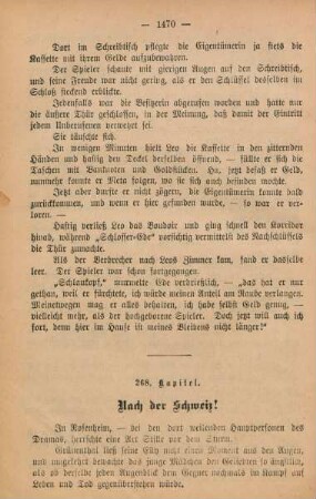 268. Kapitel. Nach der Schweiz!