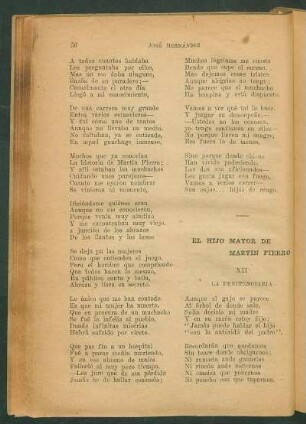 XII [La Penitenciaría] El Hijo mayor de Martín Fierro : La Penitenciaría