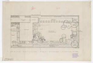 Garten Bassenge, Kleinmachnow: Gartenplan 1:100