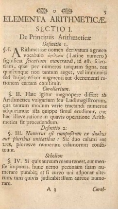Elementa arithmaticæ.