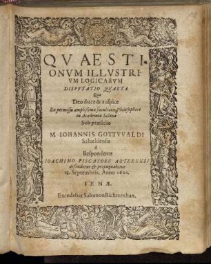 Quaestionum Illustrium Logicarum Disputatio Quarta