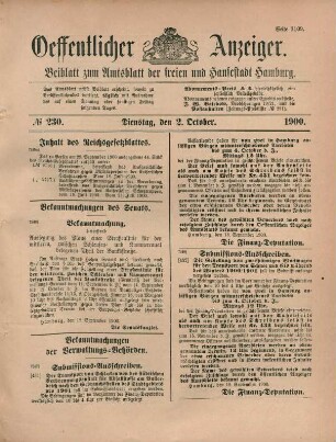 2. October-30. December 1900 = No. 230-304