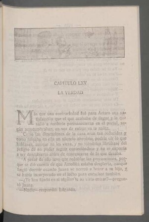 Capítulo LXV - La verdad