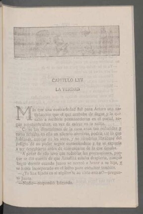 Capítulo LXV - La verdad