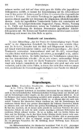 218-224, IV. Besprechungen