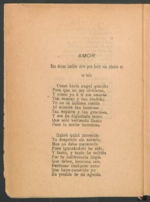 Amor : Esta décima tambien sirve para hacer una relación en un baile