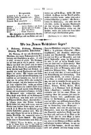 Wo des Armen Reichthümer liegen?