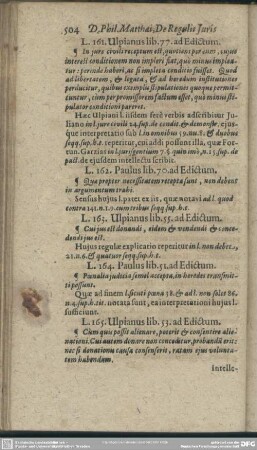 L. 163. Uspianus lib. 55. ad Edictum
