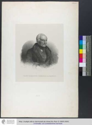 Hans Christopf Freiherr von Gagern / Gez. v. Backofen
