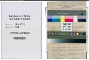 Entnazifizierung Margarita Cortona , geb. 20.08.1909 (Ordensschwester)