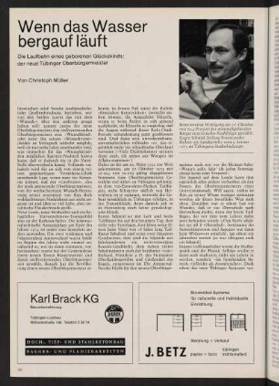 88-89, Wenn das Wasser bergauf läuft