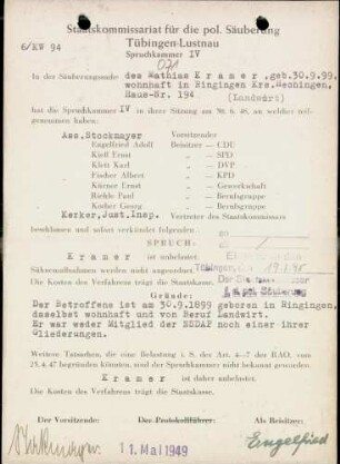 Kramer, Mathias
