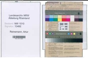 Entnazifizierung Artur Reinemann , geb. 29.12.1909 (Studienrat)