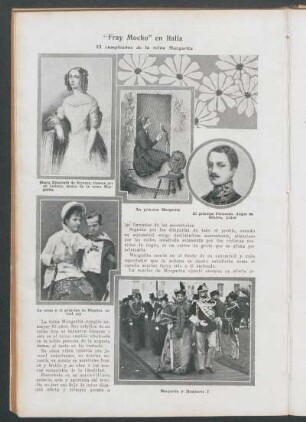 "Fray Mocho" en Italia : El cumpleaños de la reina Margarita