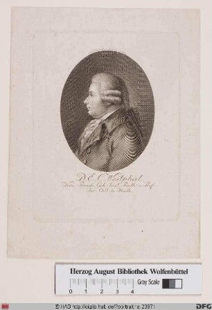 Bildnis Ernst Christian Westphal