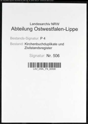 Kirchenbuchduplikate der katholischen Gemeinde Hüsten (GHT 1871-1874). (Gemeinde: Neheim-Hüsten, katholische Gemeinde Hüsten)
