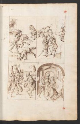 Lewes Kampf mit dem Seneschall - Der weiße Ritter heilt seine Wunden - Begegnung Lewes mit dem König - Trauung durch den Bischof