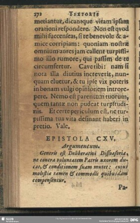 Epistola CXV.