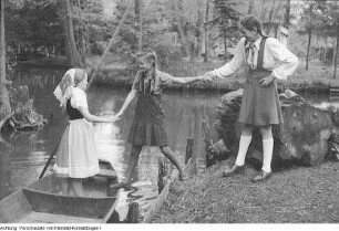 Spreewald, Kulturgruppe Lübben, Lübbenau-Lehde, April 1952