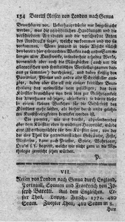 Reisen von London nach Genua durch England, Portugall, Spanien und Frankreich. T.1.2.