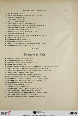 Netsukes in Holz (Nr. 316-346)