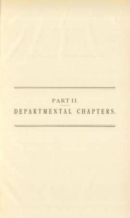 Part II. - Departmental chapters.