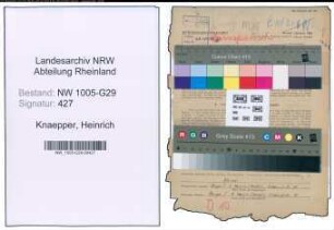 Entnazifizierung Heinrich Knaepper , geb. 30.03.1890 (Bahnamtmann)