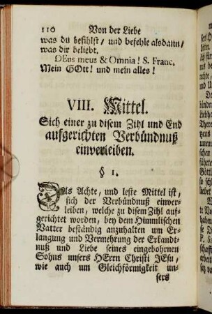 VIII. Mittel. Sich einer zu disem Zihl und End aufgerichten Verbündnuß einverleiben