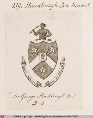 Wappen des George Augustus William Shuckburgh-Evelyn Baronet