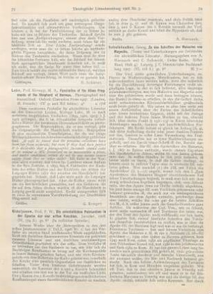 73-74 [Rezension] Giduljanow, P. W., Die orientalischen Patriarchen in der Epoche der vier ersten Konzilien