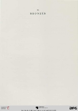 III. Bronzen (Nr. 155-208)