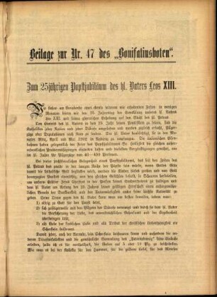 Zweite Ausgabe vom Sonntag, den 24. November 1901.