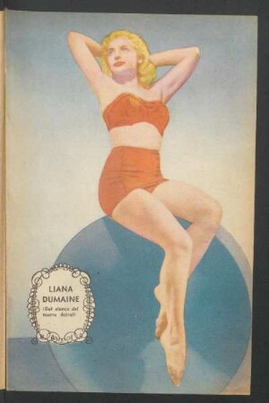 Liana Dumaine (del elenco del teatro Astral) - [Ilustración]