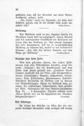 Meldung.