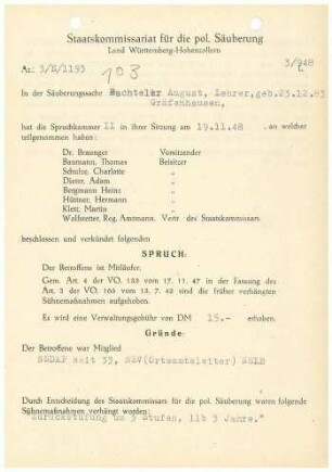 Bachteler, August